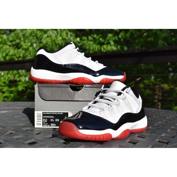 Nike Air Jordan 11 Retro Low GS 'Concord Bred' 2020528896-160Youth Size 5.5Y